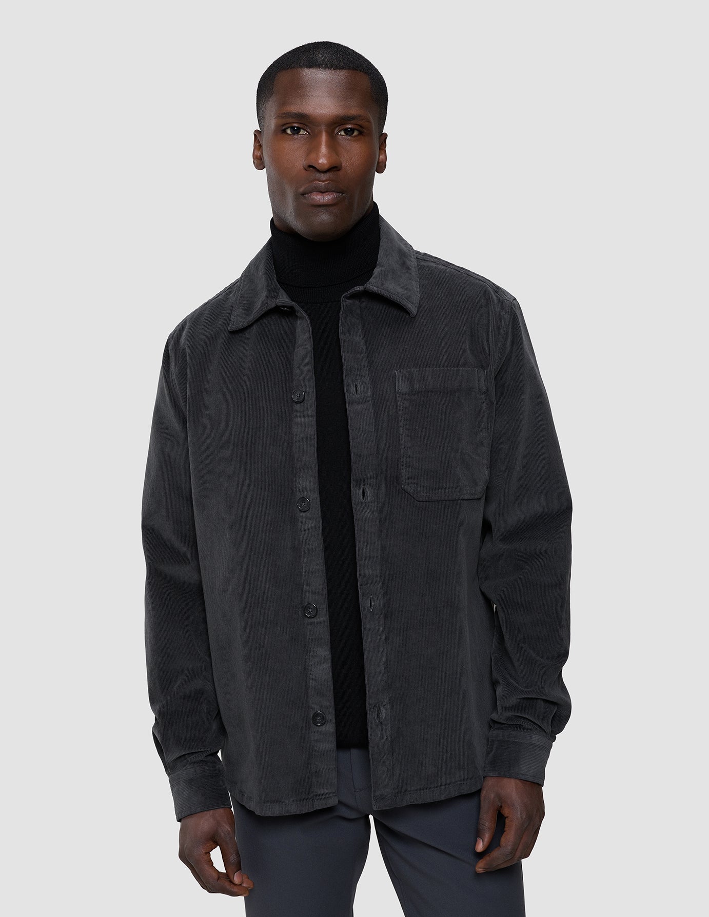 Corduroy Overshirt Dark Grey